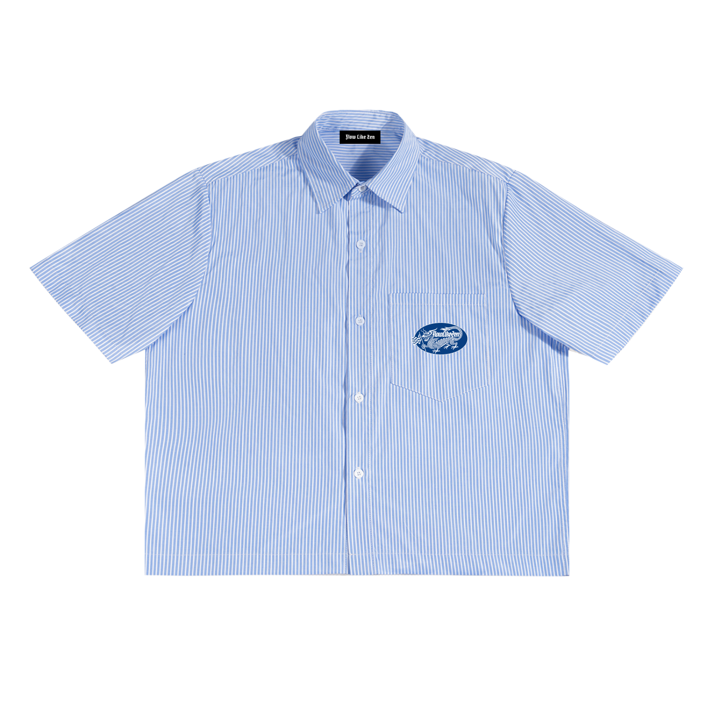 Japanese Motorsport Vertical Stripe Boxy Shirt