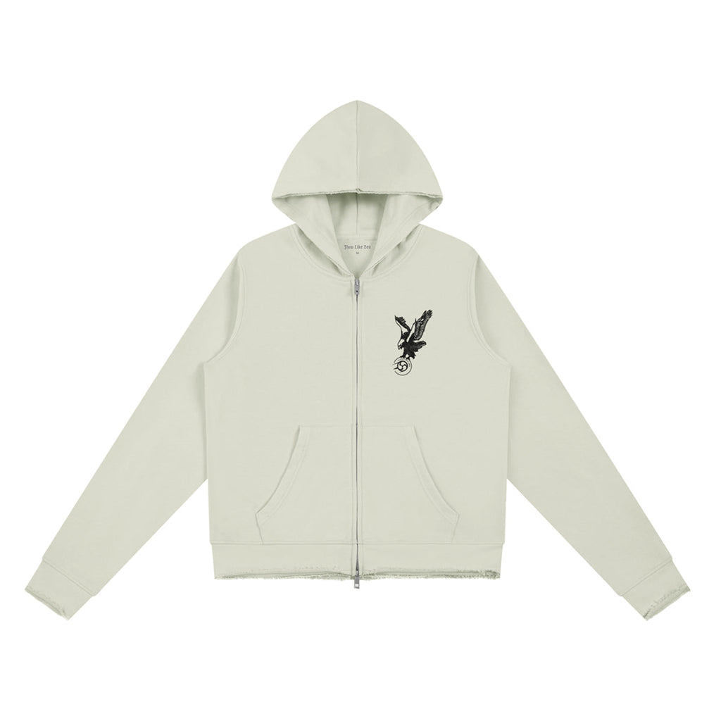EAGLE’S GRIP, Women’s Raw Edge Full Double Zip Hoodie