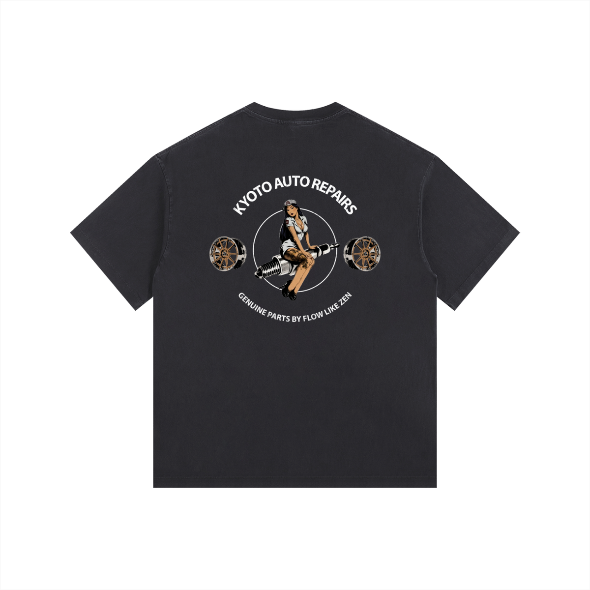 KYOTO,Garage,TSHIRT,Design,Motorsport,Streetwear
