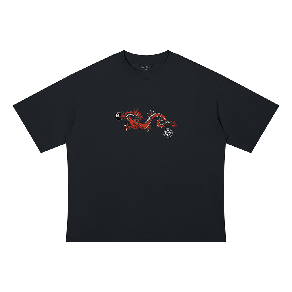 8 Ball Dragon, Box Fit T-Shirt