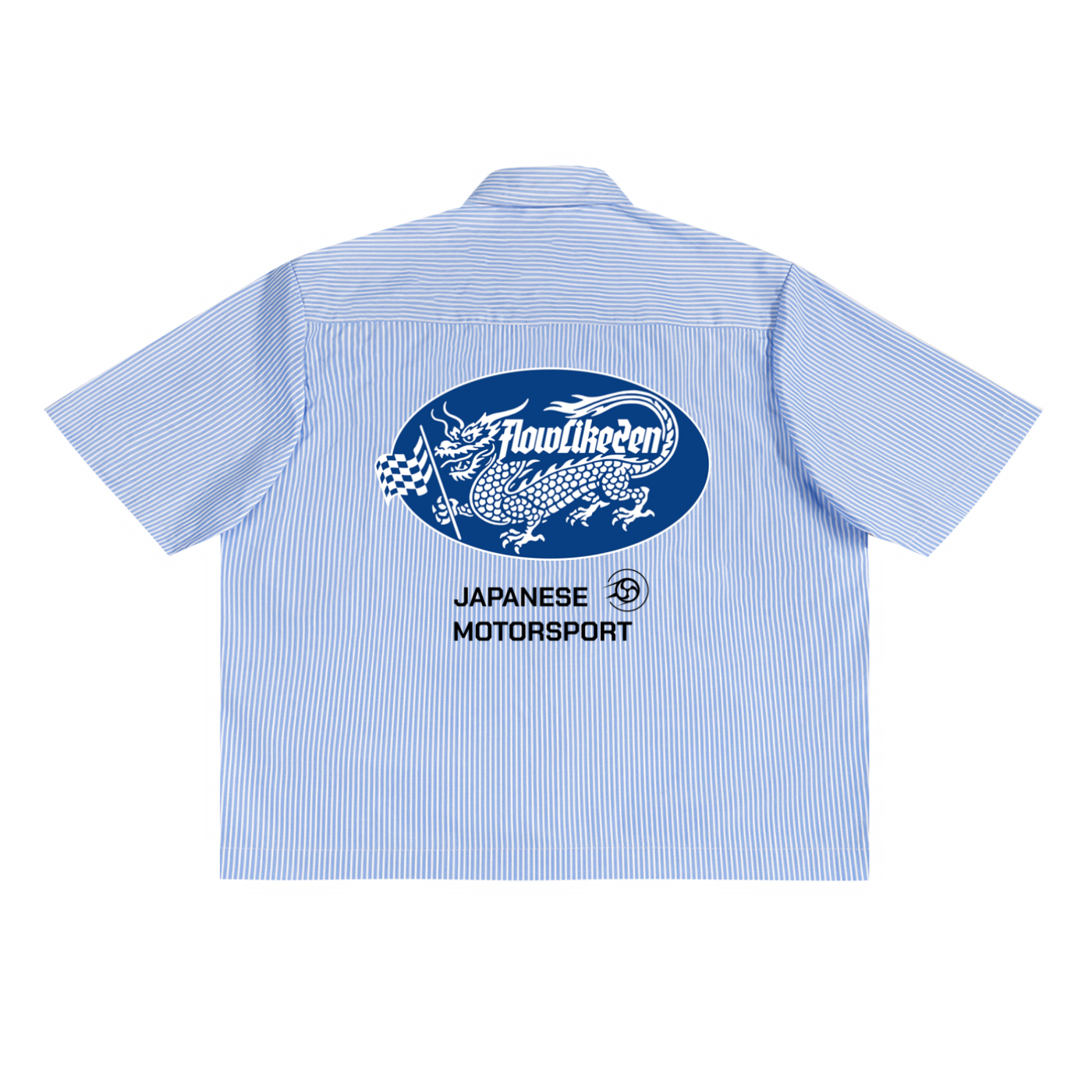Japanese Motorsport Vertical Stripe Boxy Shirt