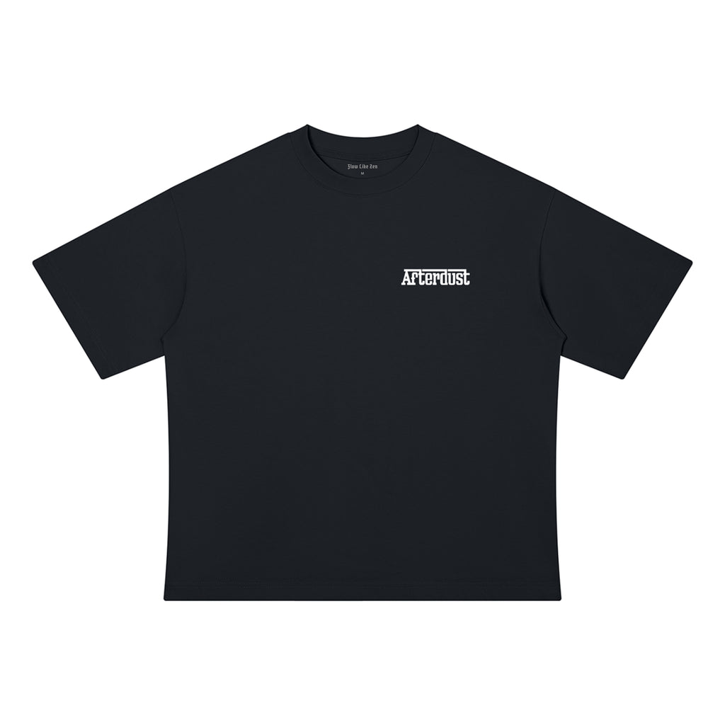 AFTERDUST, Box Fit, Drop Shoulder Cotton T-Shirt