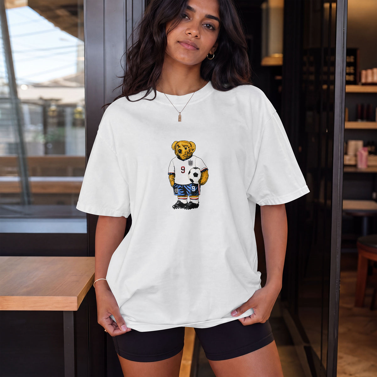 England Bear, Oversized Fit T-Shirt