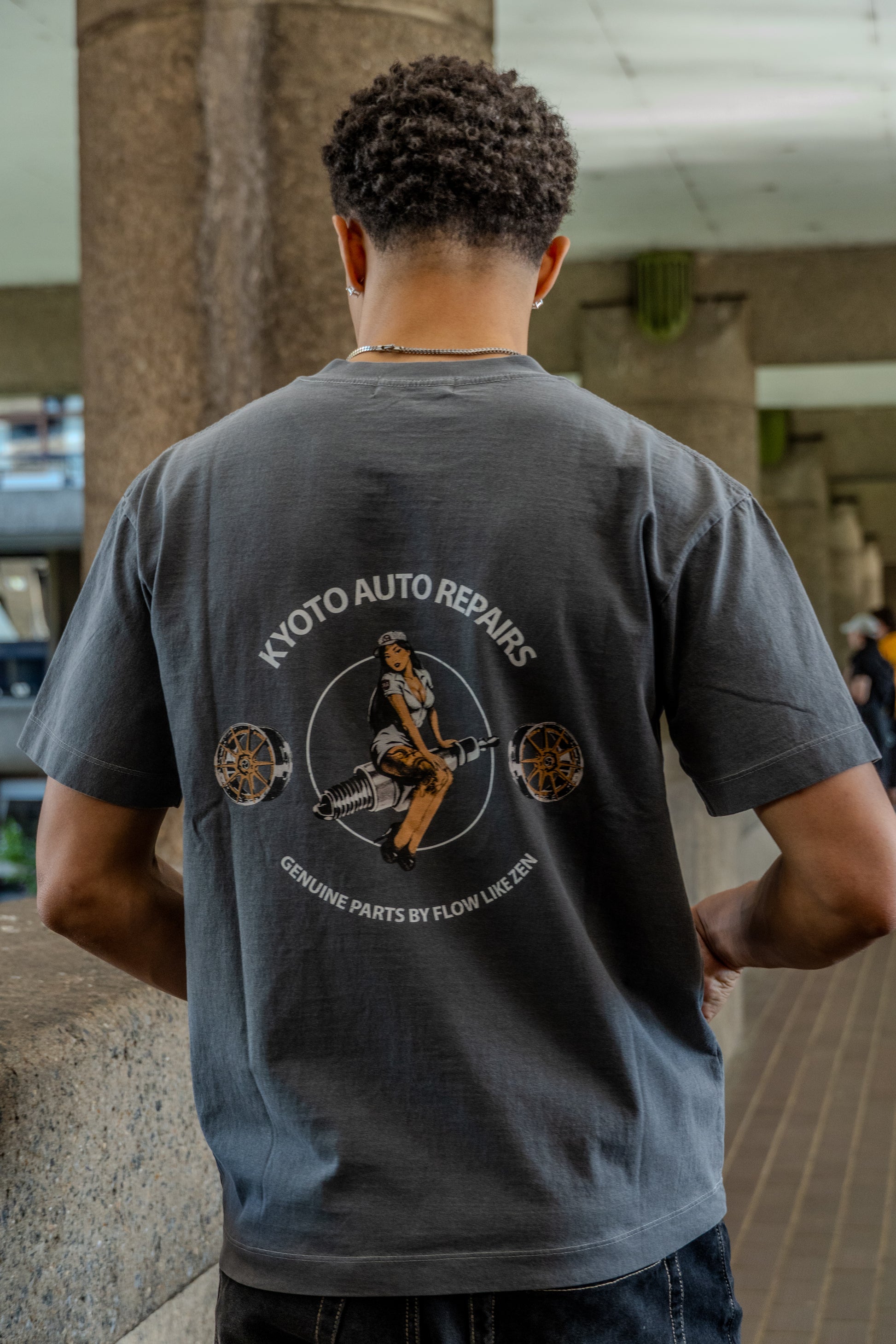 Kyoto Auto Repairs Vintage Washed T-Shirt