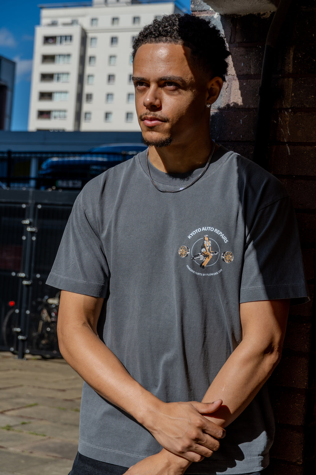 Kyoto Auto Repairs Vintage Washed T-Shirt