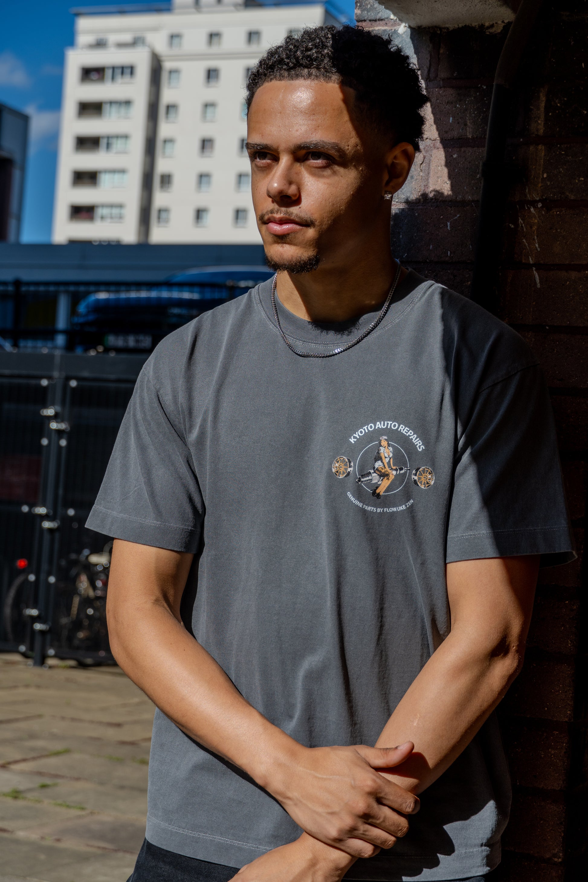 Kyoto Auto Repairs Vintage Washed T-Shirt