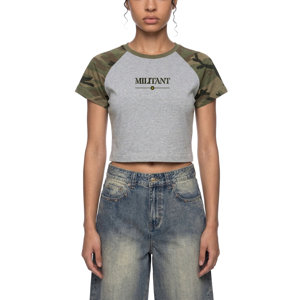 Militant Camo Crop T-Shirt
