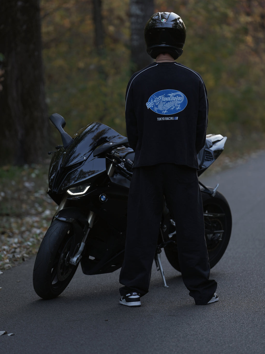 TOKYO RACING, Raw Hem Sweatshirt