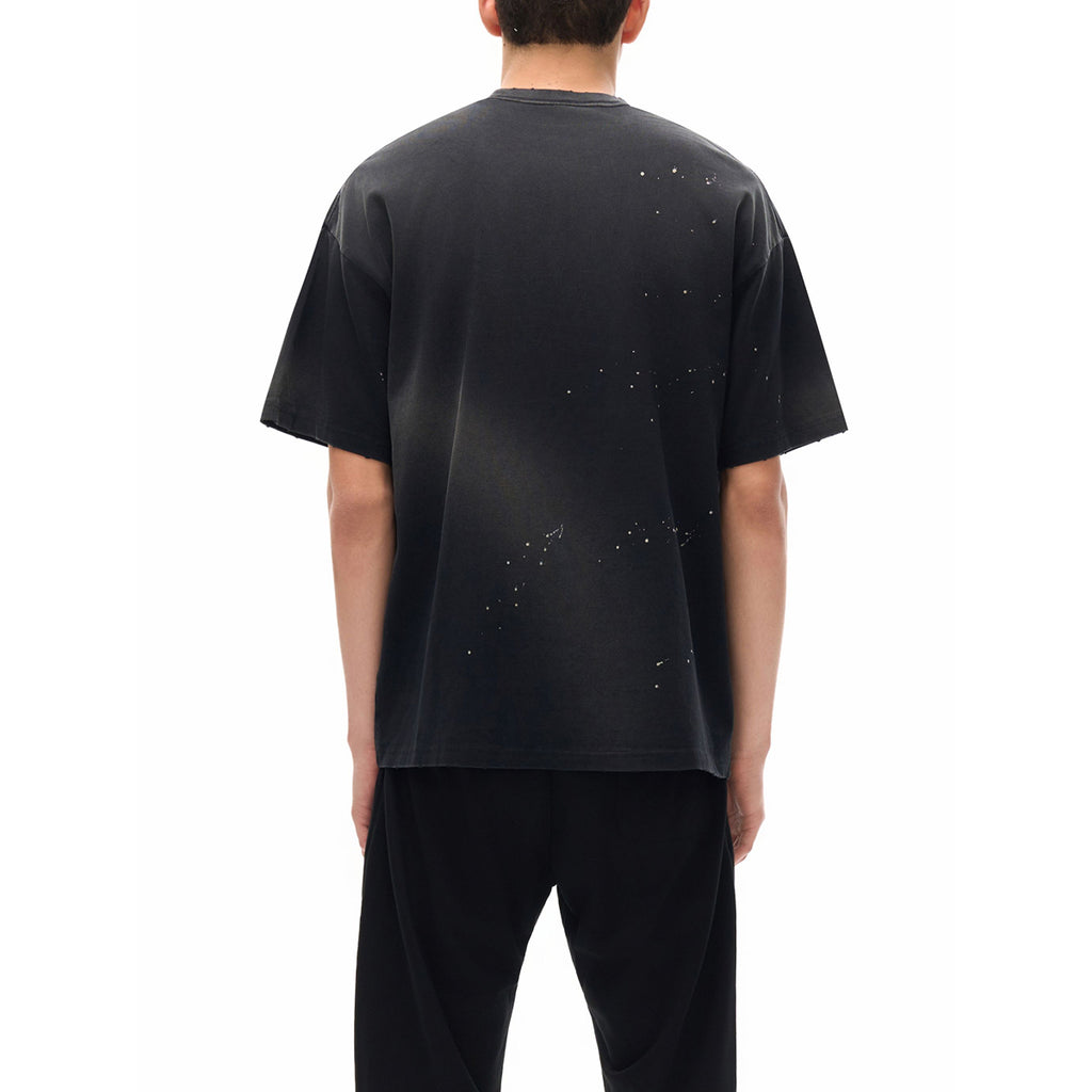 ORBIT 7 - Hand-Frayed Sunfade Paint Splatter T-Shirt