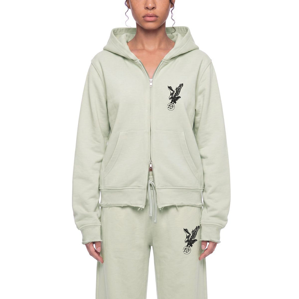 EAGLE’S GRIP, Women’s Raw Edge Full Double Zip Hoodie