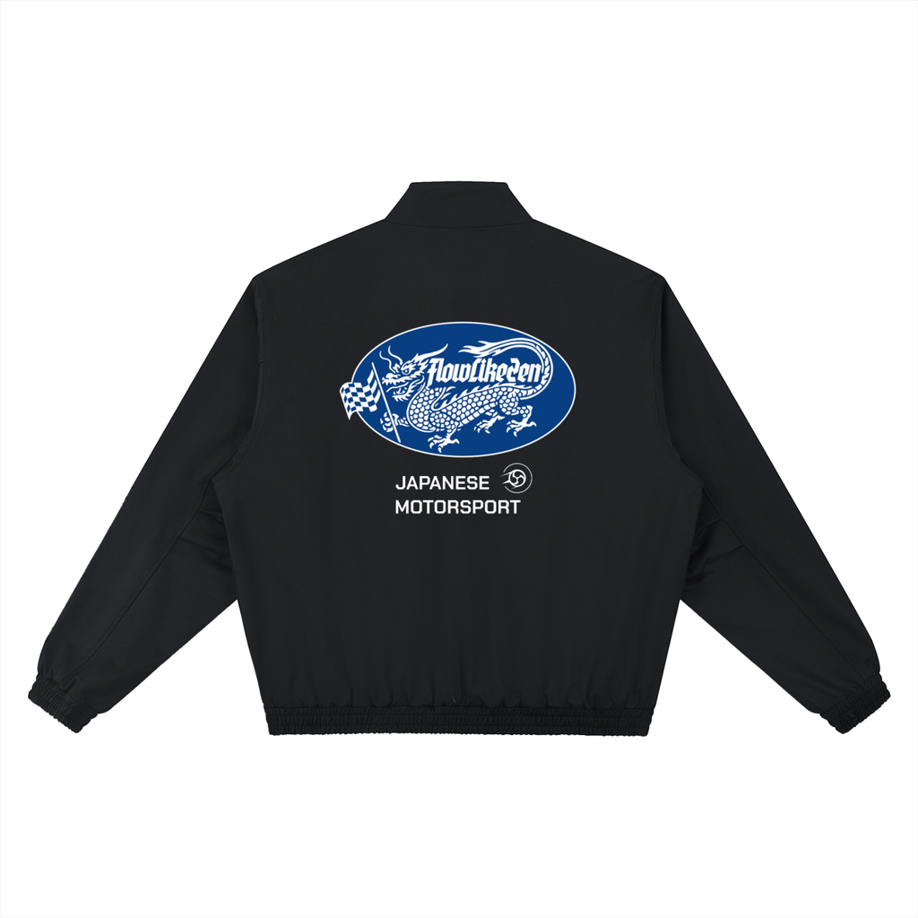 Japanese Motorsport Stand Collar Bomber Jacket