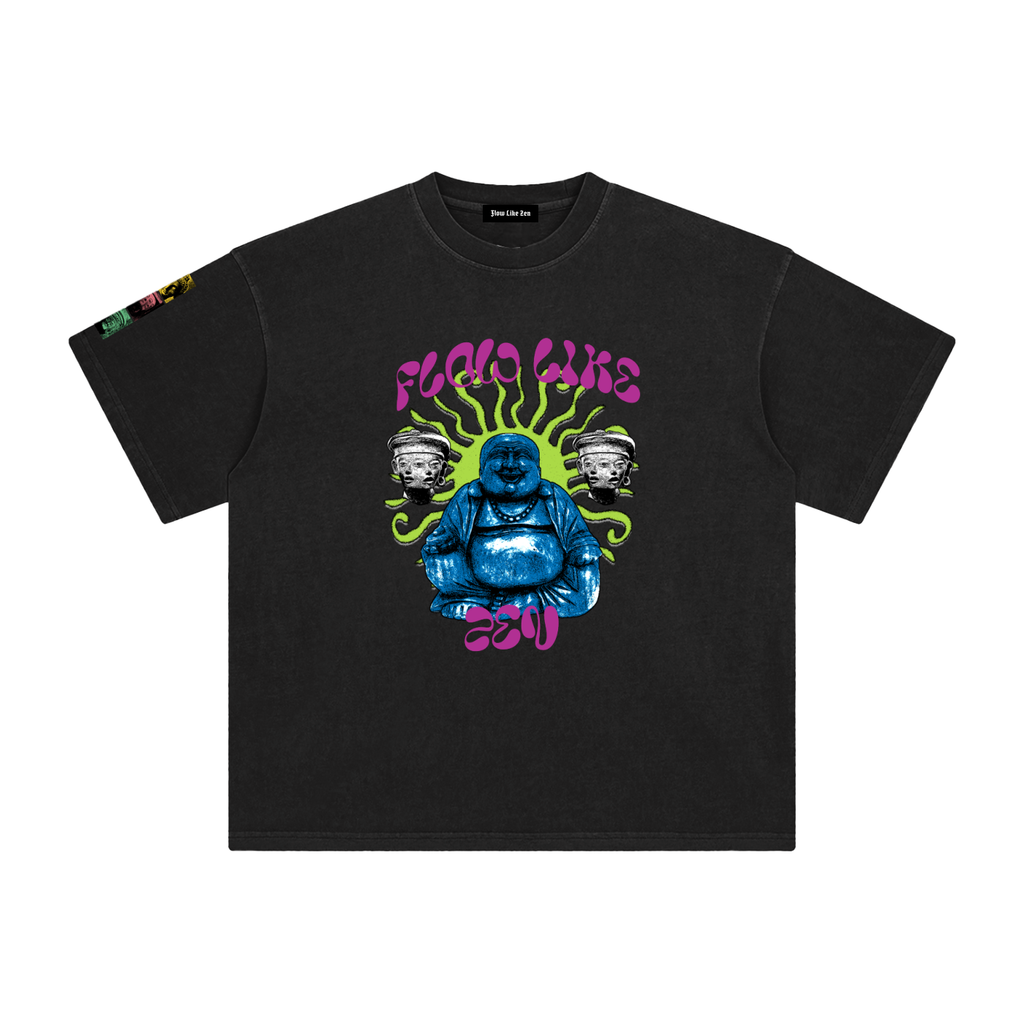 Trippy Bhuda Enzyme Washed T-Shirt