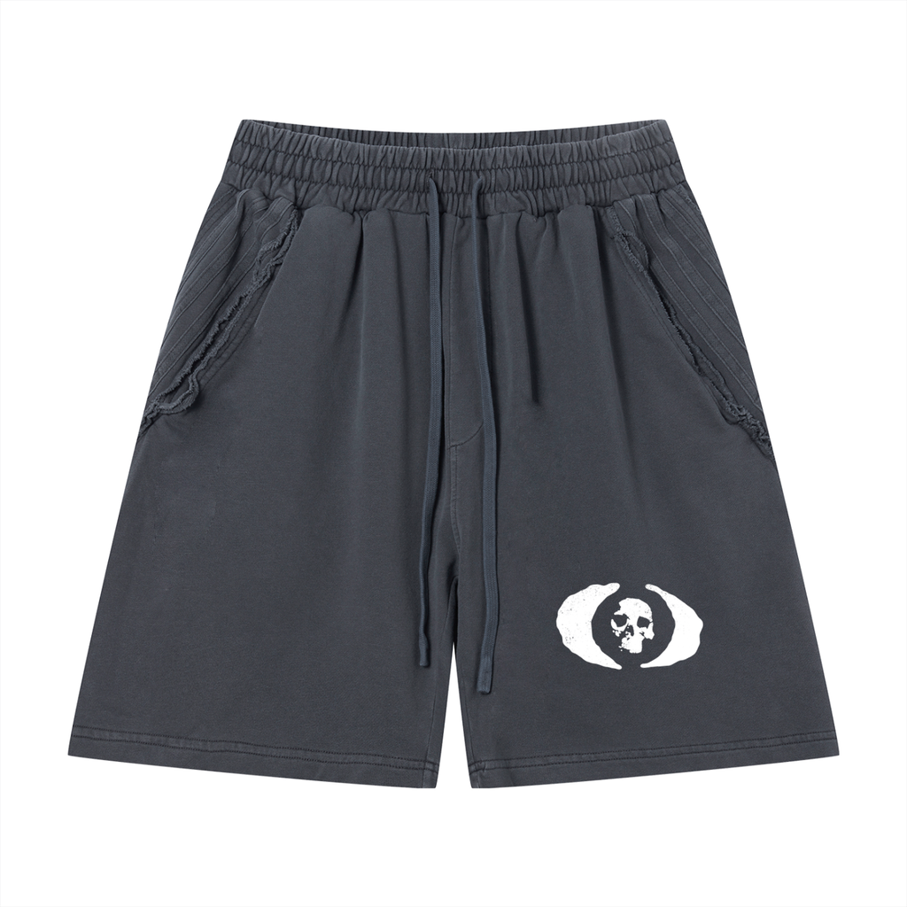 Shorts,SKULL,Graphic,Urbanwear