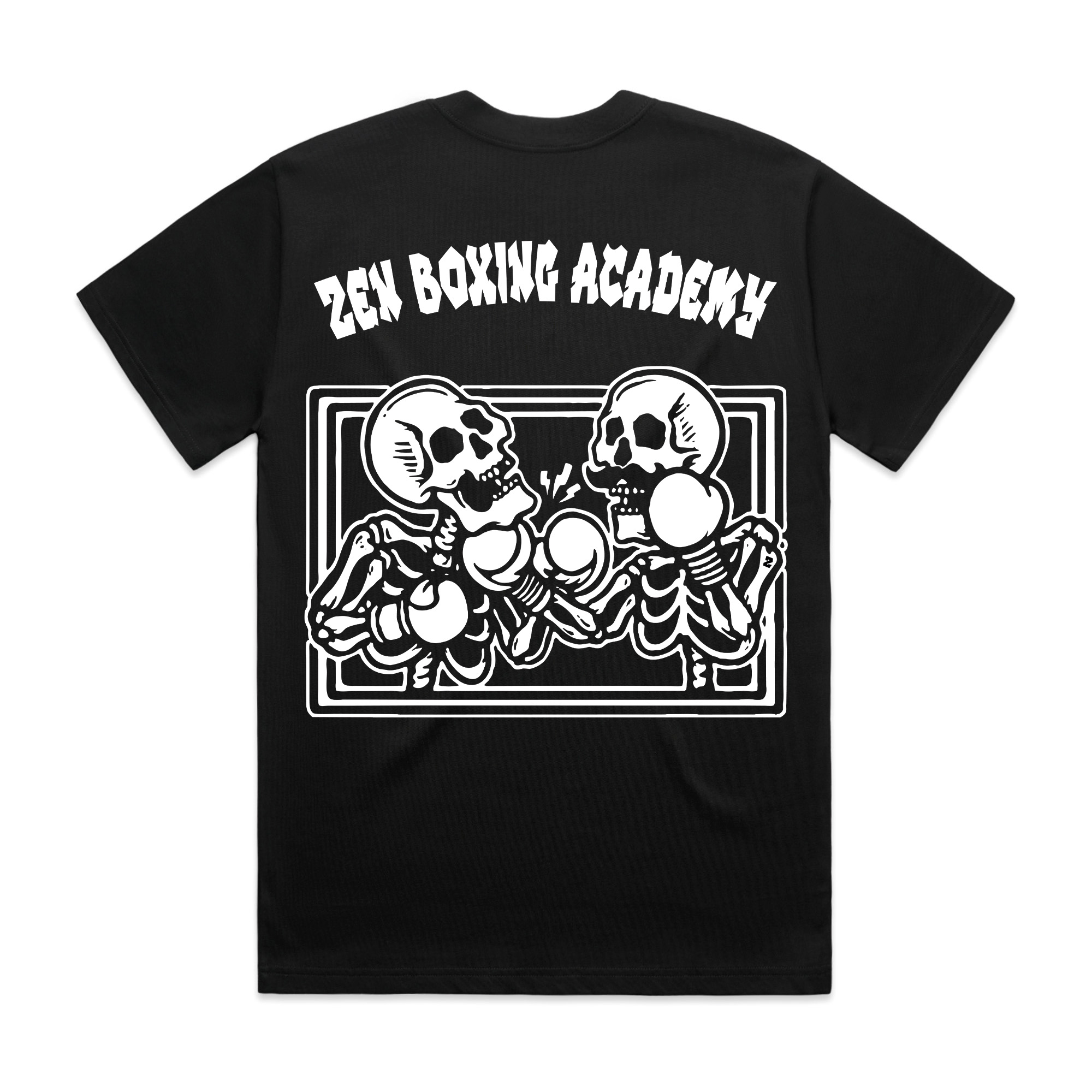 Boxing, Black, Back T-Shirt